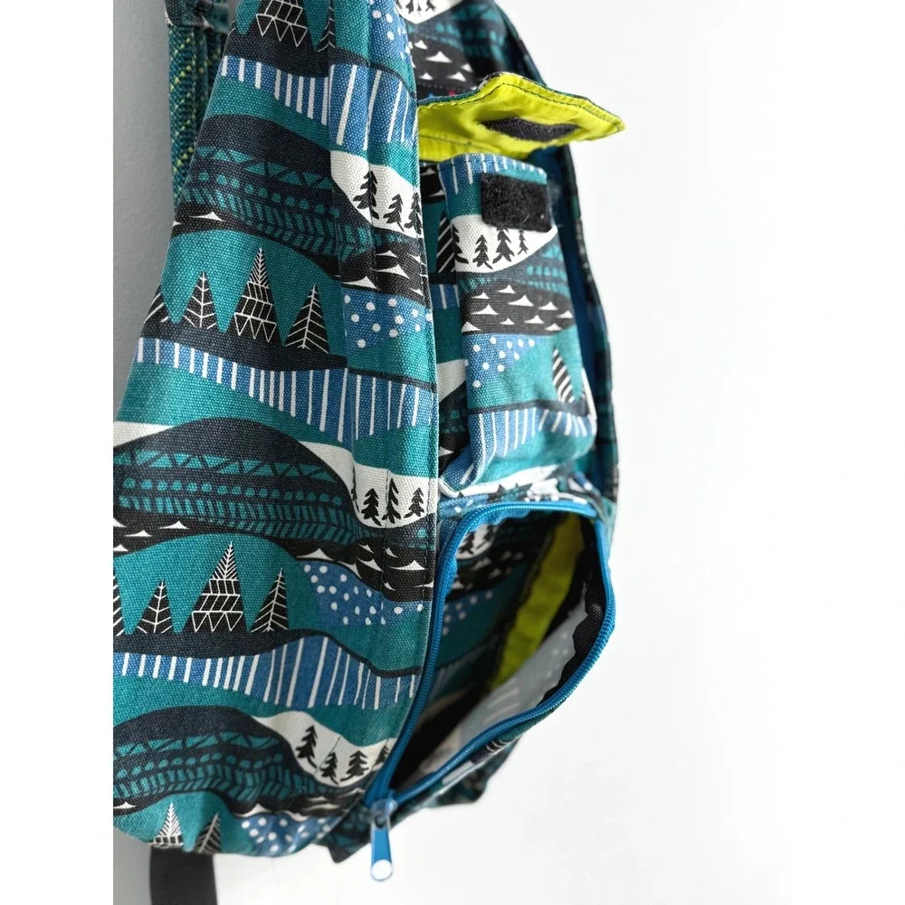 KAVU Teal Rope Bag Sling Backpack Unisex OS Outdoors Festival Concert Hiking